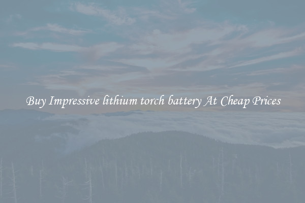 Buy Impressive lithium torch battery At Cheap Prices