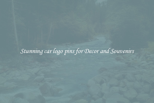 Stunning car logo pins for Decor and Souvenirs