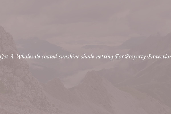 Get A Wholesale coated sunshine shade netting For Property Protection