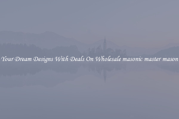 Create Your Dream Designs With Deals On Wholesale masonic master mason badges