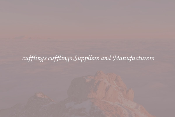 cufflings cufflings Suppliers and Manufacturers