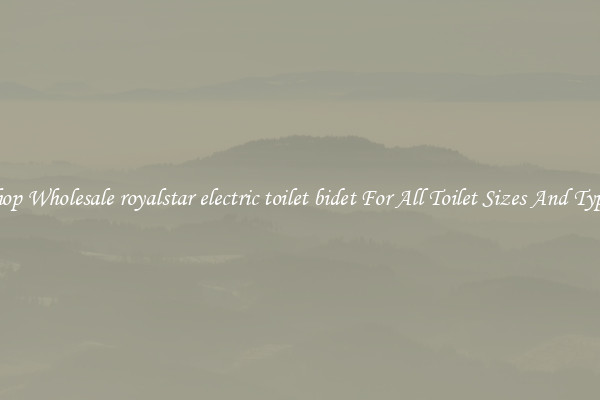 Shop Wholesale royalstar electric toilet bidet For All Toilet Sizes And Types