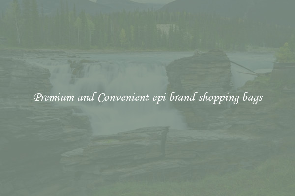Premium and Convenient epi brand shopping bags