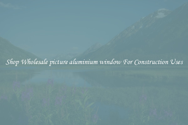 Shop Wholesale picture aluminium window For Construction Uses