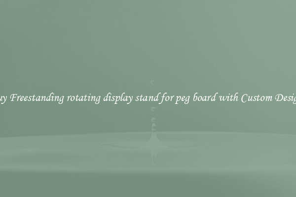 Buy Freestanding rotating display stand for peg board with Custom Designs